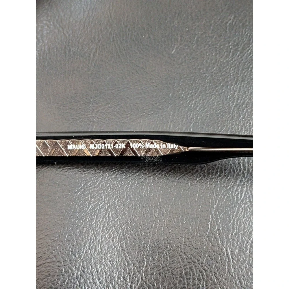 Maui Jim MJO 2121-02K Eyeglasses Polished Black on Crystal 51-21-145 M-237